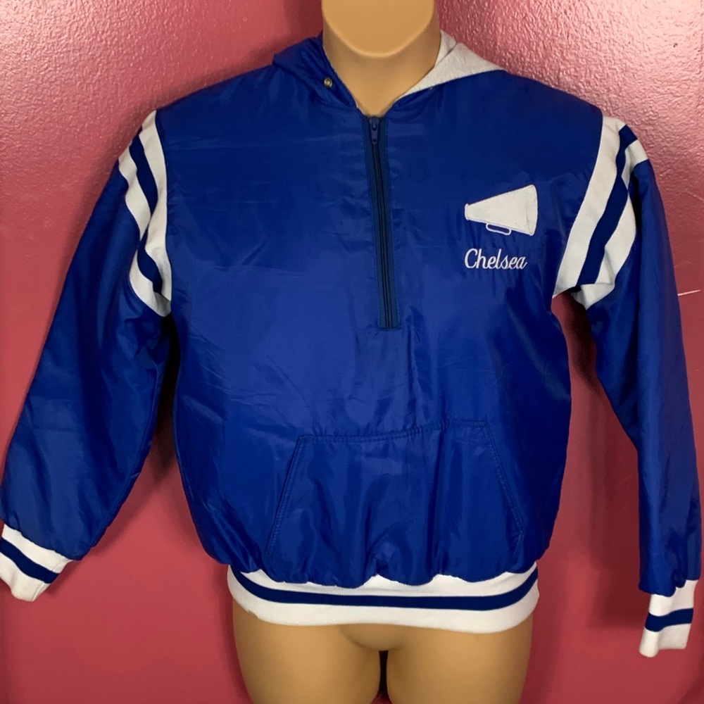 Vintage 90s Adult Whitestown Cheerleading Bomber Jacket